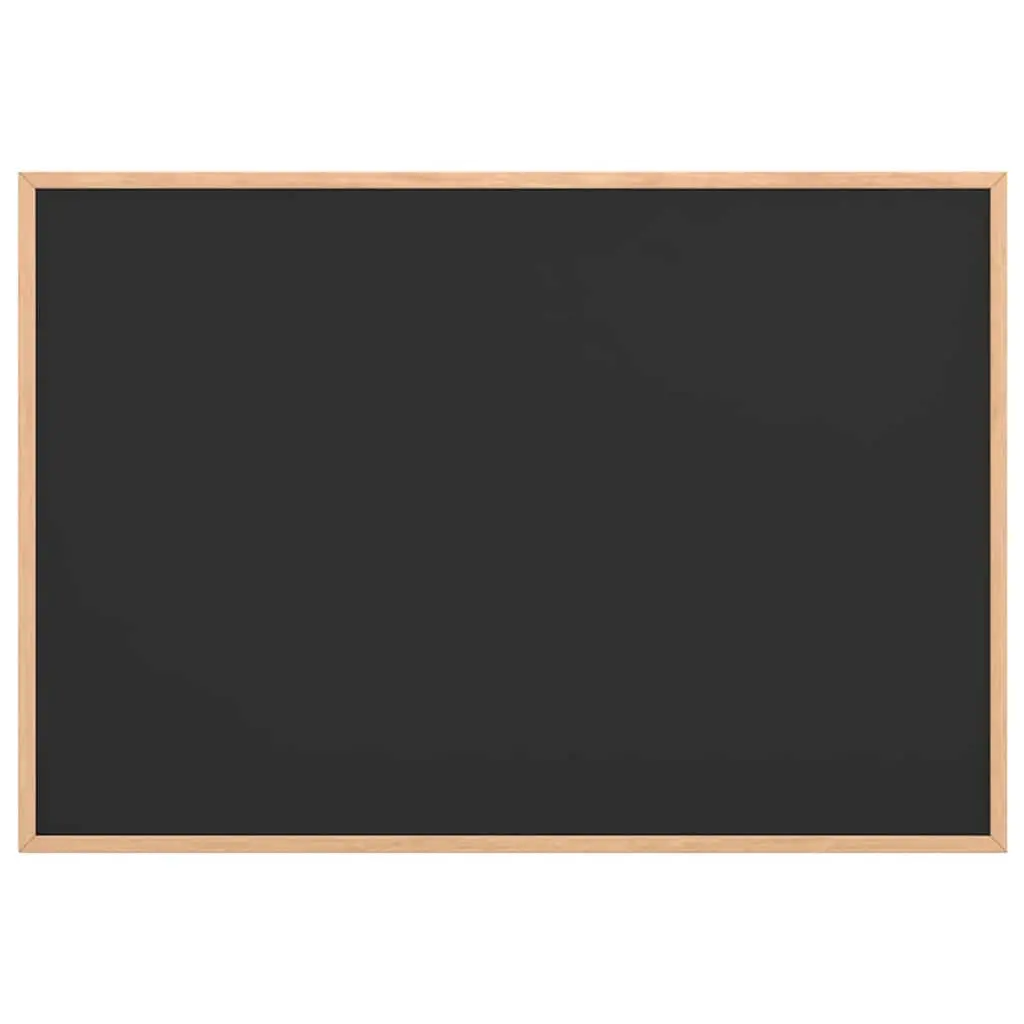 Chalkboard Black 80x55cm Solid Pine Wood Frame Smooth Writing Surface