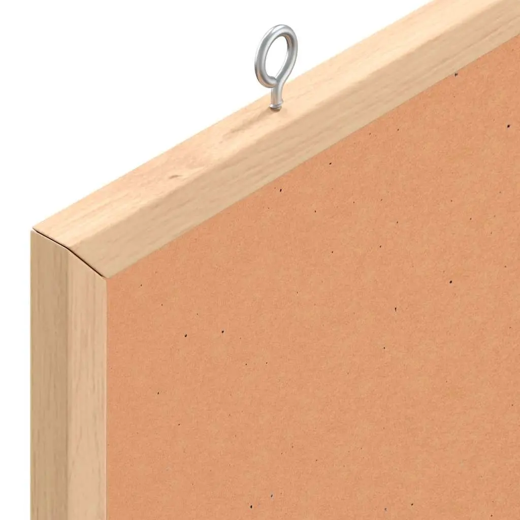 Cork Board Self-Healing Surface Solid Pine Wood Frame 60x30 cm Bulletin Notice Display