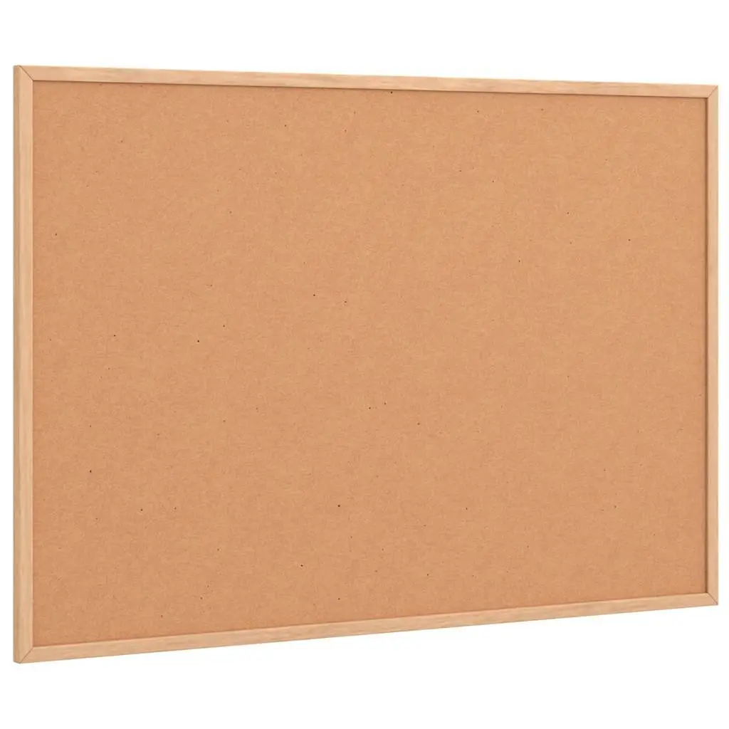 Cork Board Bulletin Notice Pin Board Pine Wood Frame 80 x 55 cm Self-Healing Surface