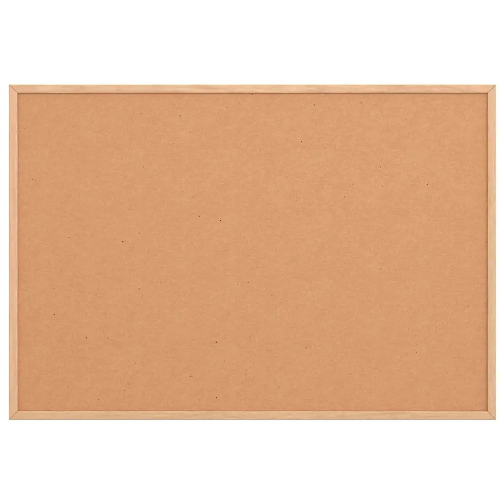 Cork Board Bulletin Notice Pin Board Pine Wood Frame 80 x 55 cm Self-Healing Surface