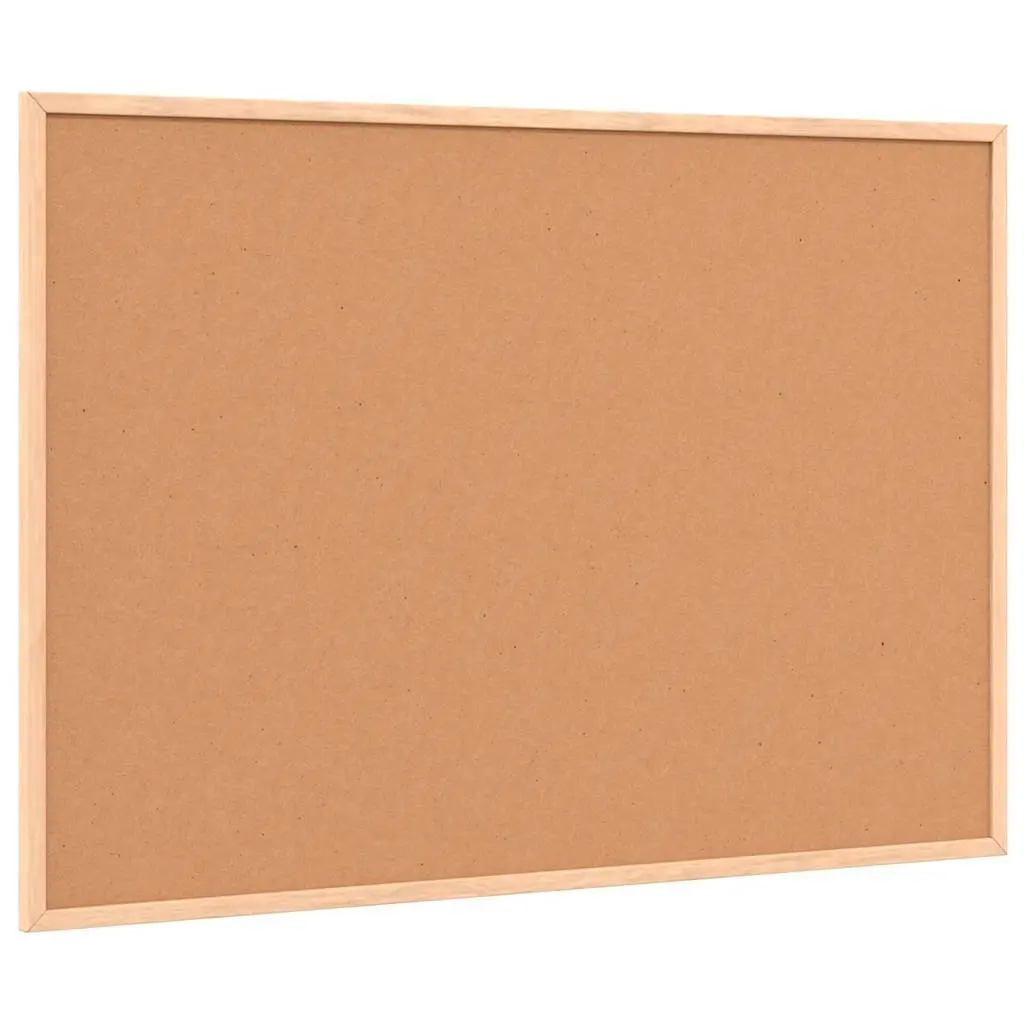 Cork Board Bulletin Notice Pin Board Pine Wood Frame 80 x 55 cm Self-Healing Surface