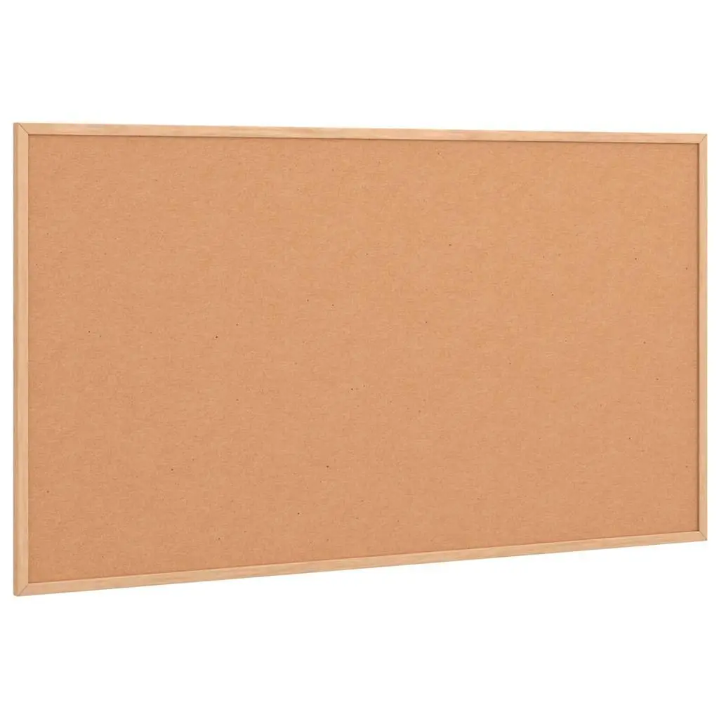 Cork Board Bulletin Display Pine Wood Frame 100x55 cm Self Healing Surface