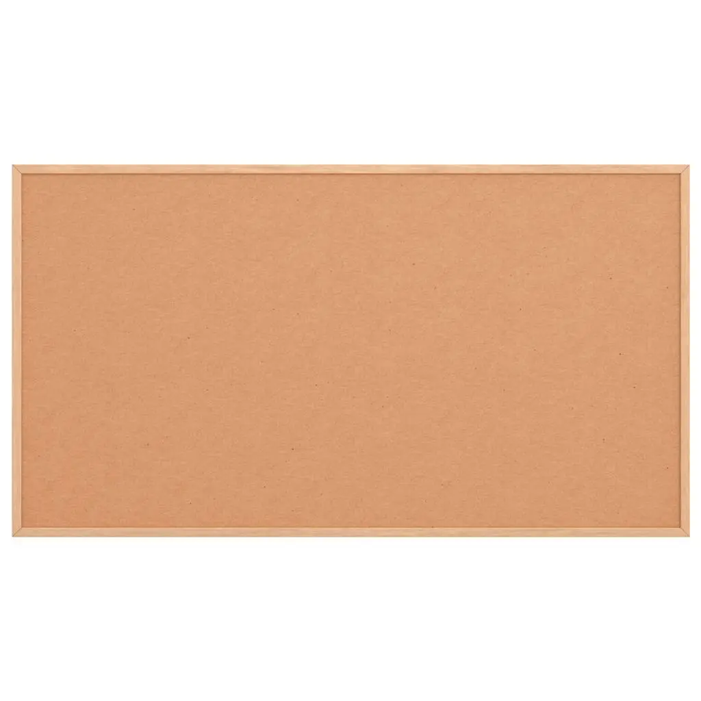 Cork Board Bulletin Display Pine Wood Frame 100x55 cm Self Healing Surface