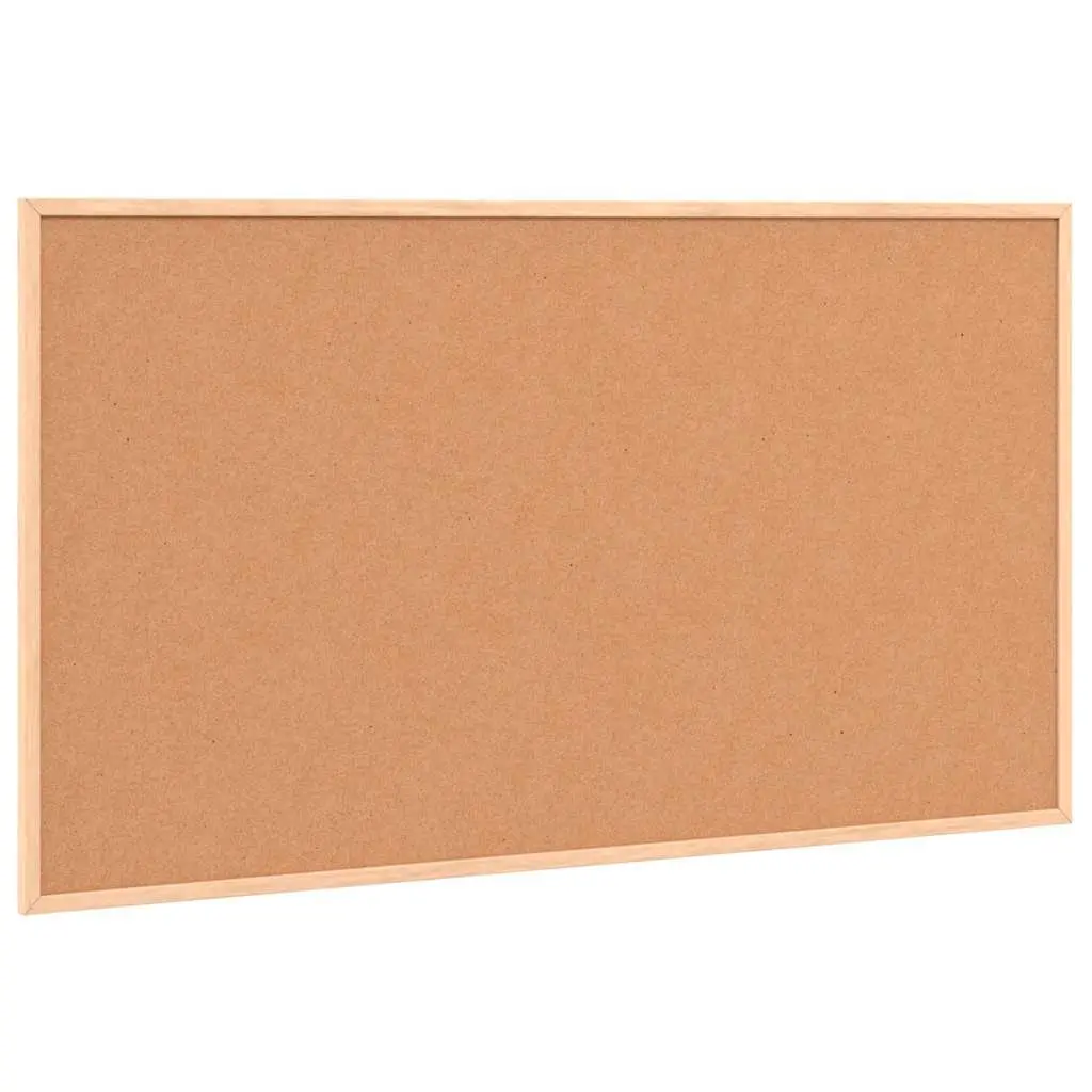 Cork Board Bulletin Display Pine Wood Frame 100x55 cm Self Healing Surface