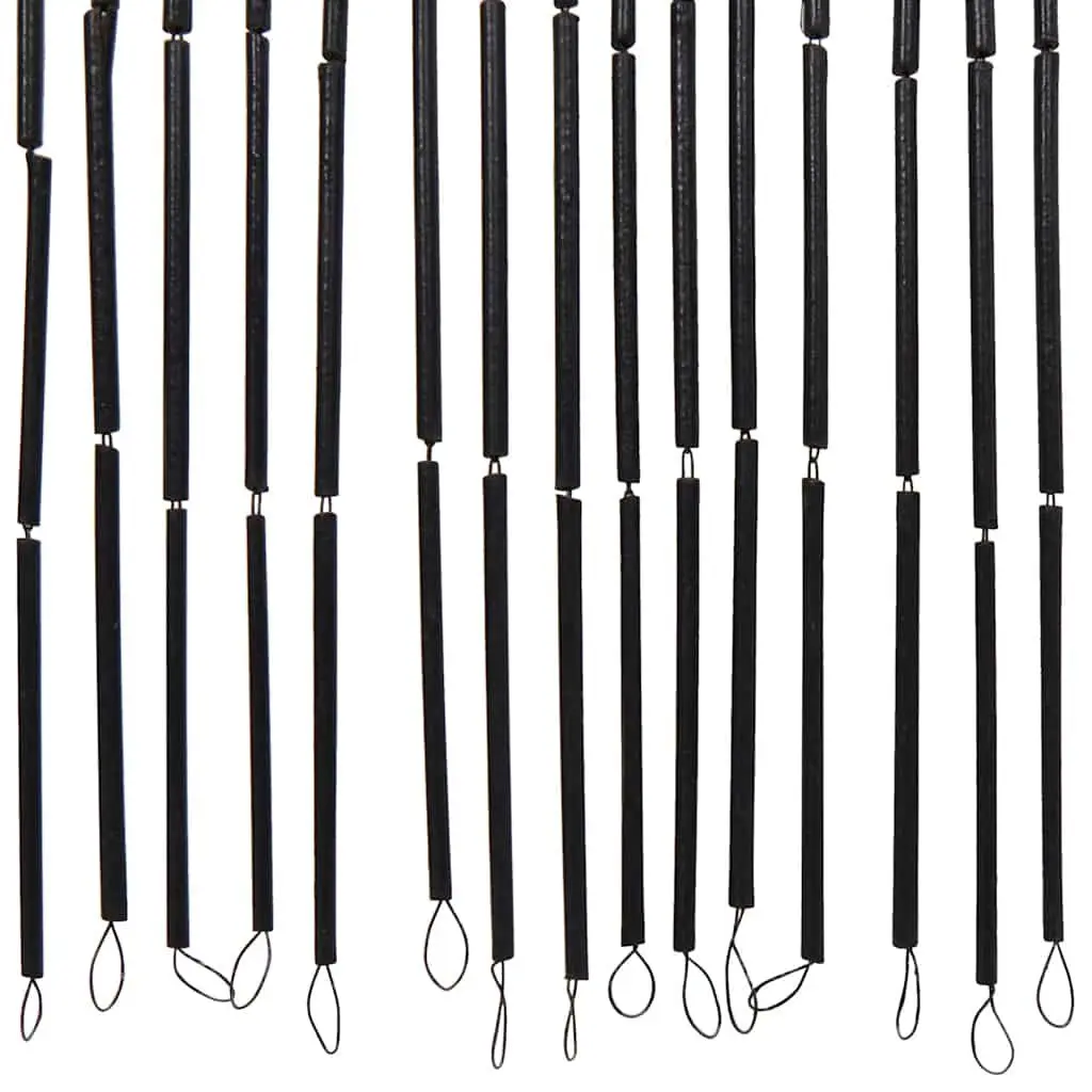 Bamboo Beaded Curtain for Insect Protection 90x220 cm