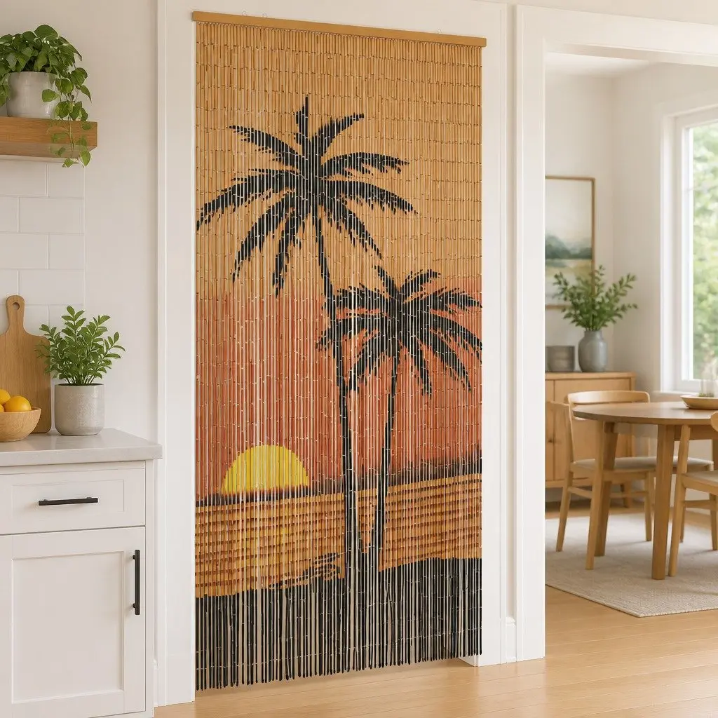 Bamboo Fly Screen Curtain 100x220 cm