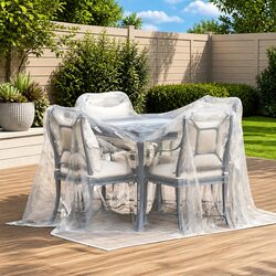 Clear Polyethylene Tarpaulin with Eyelets 2x3 m Garden Outdoor Waterproof Cover