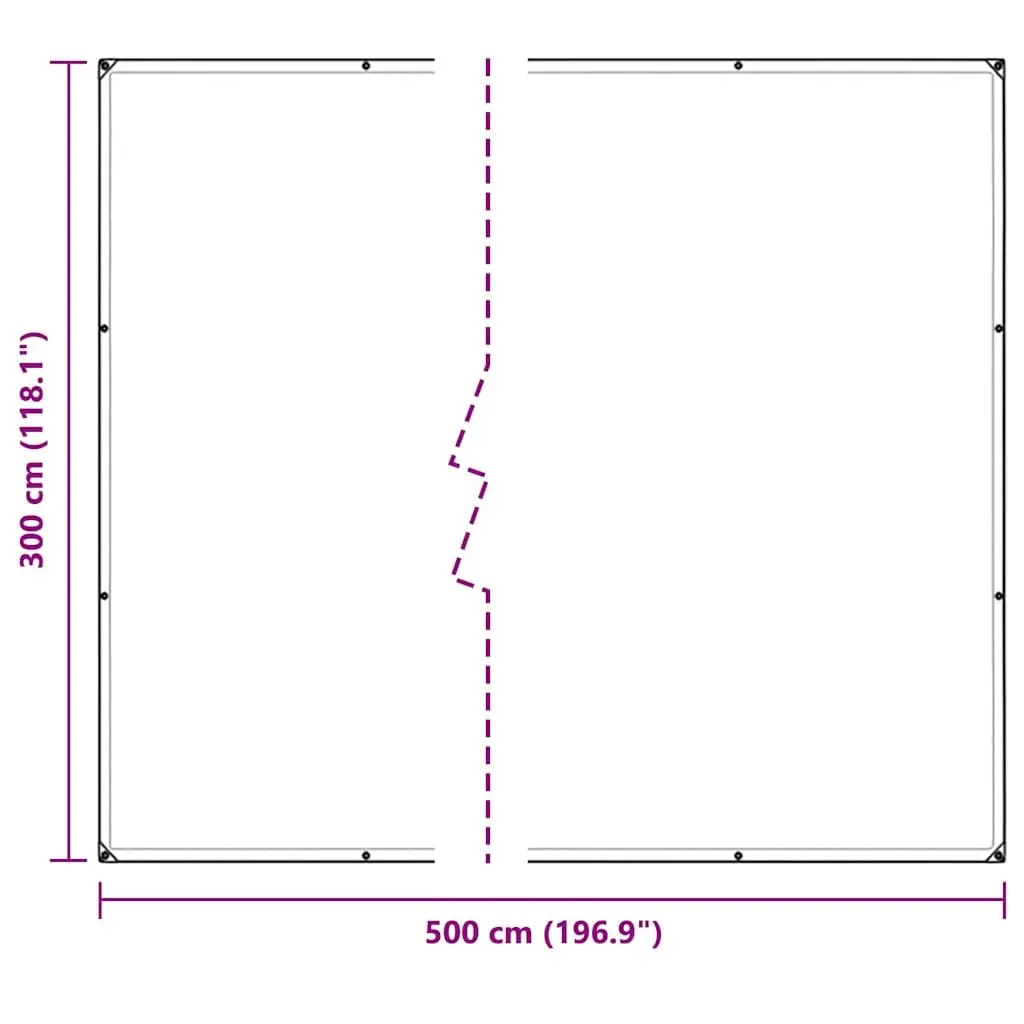 Clear Tarpaulin Transparent 3x5 m Waterproof with Eyelets