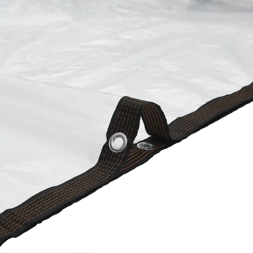 Clear Tarpaulin Transparent 3x3 m Polyethylene Water-Resistant Eyelets