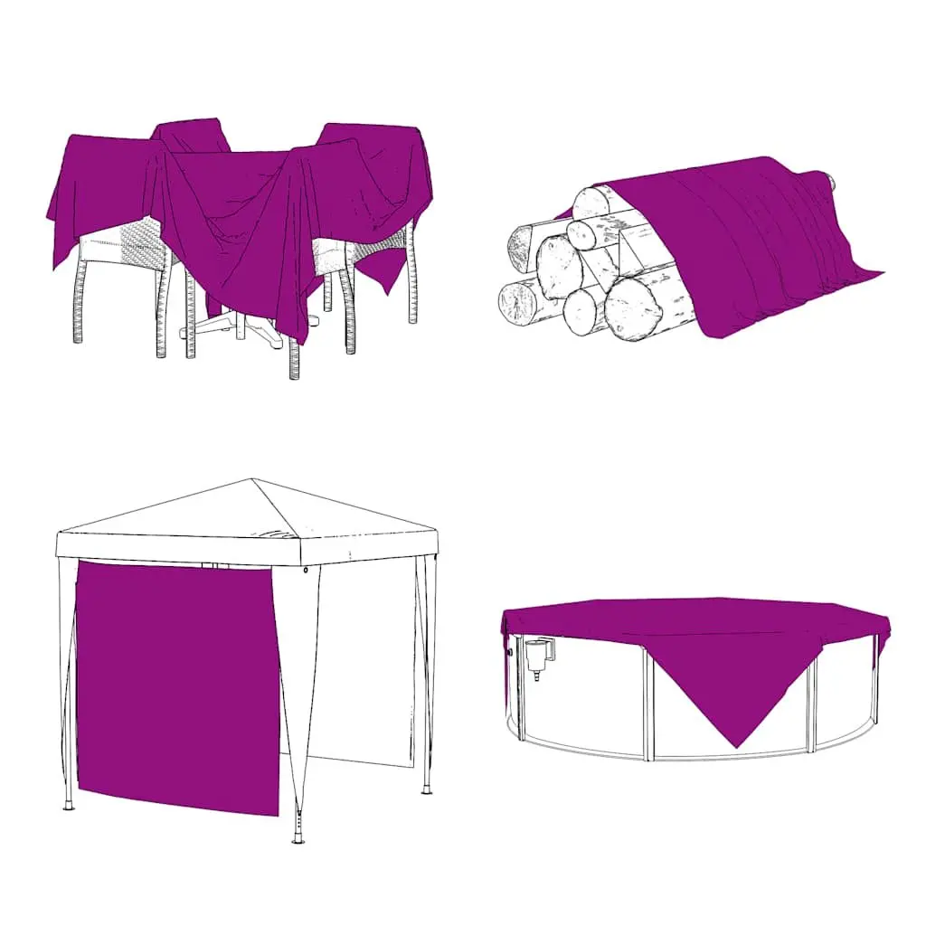3x5 m Clear Tarpaulin with Eyelets