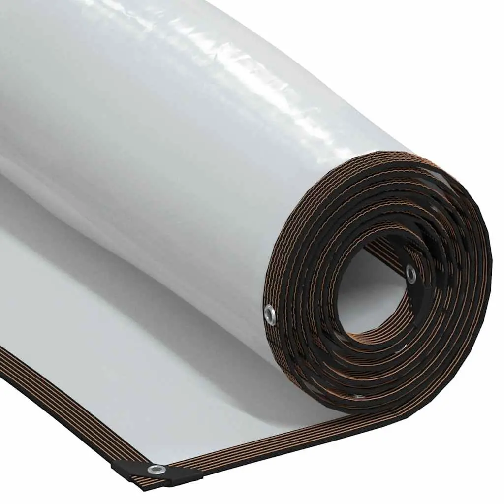 Clear Tarpaulin Sheet Transparent 3x8m Polyethylene Water-resistant Durable with Eyelets