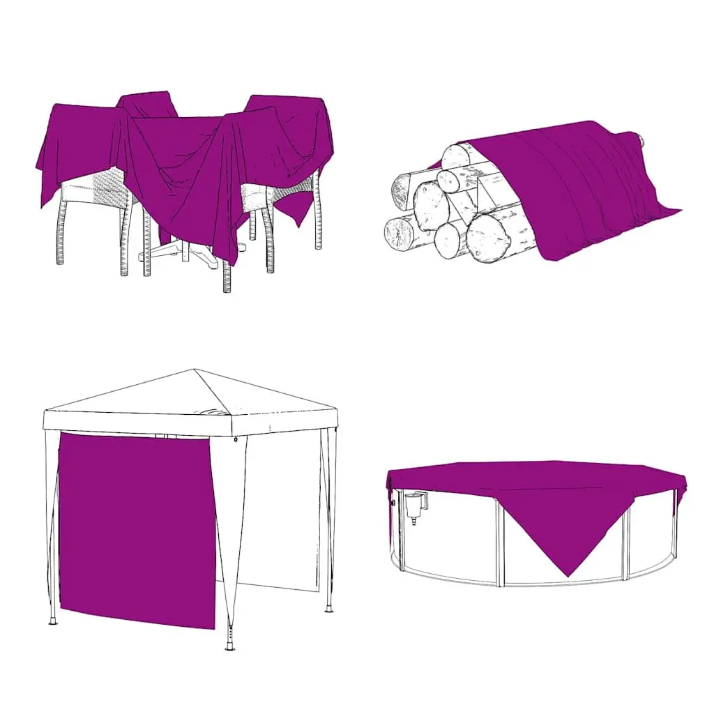 Clear Tarpaulin Sheet Transparent 3x8m Polyethylene Water-resistant Durable with Eyelets