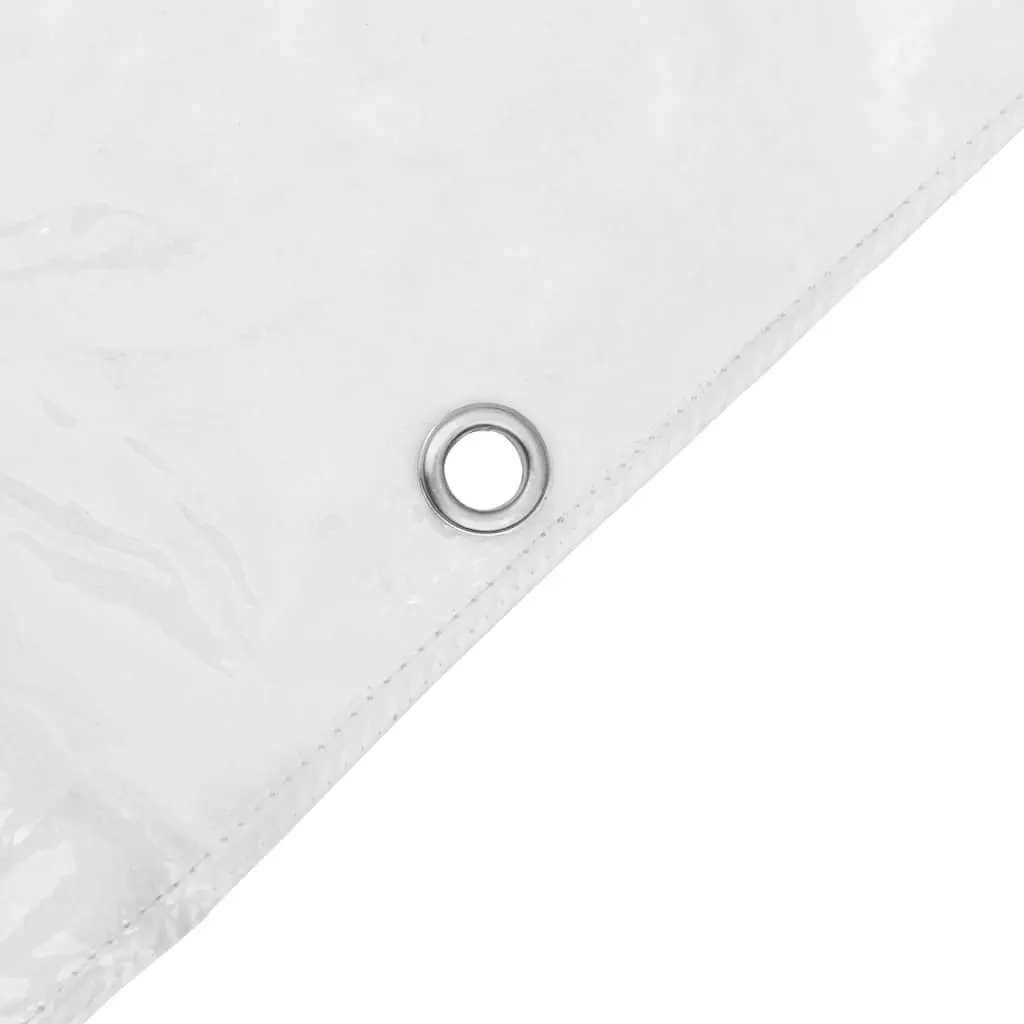Clear Tarpaulin Transparent 2x3 m PVC Waterproof with Eyelets for Outdoor Garden Use