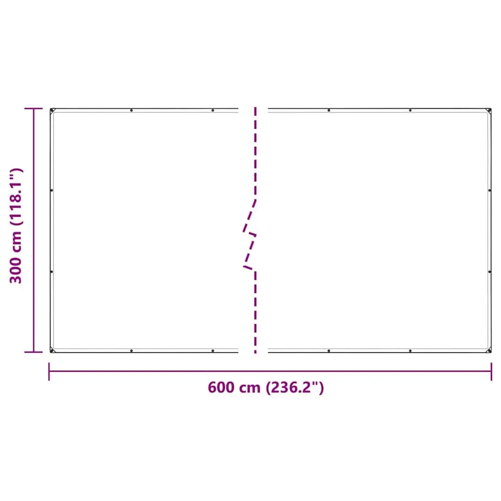 Clear Tarpaulin Transparent 3x6m PVC Waterproof with Eyelets