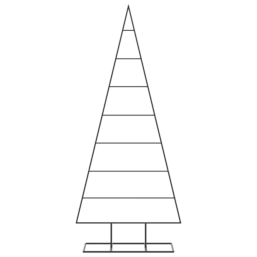 Metal Christmas Tree Frame Black 150cm DIY Modern Holiday Decor