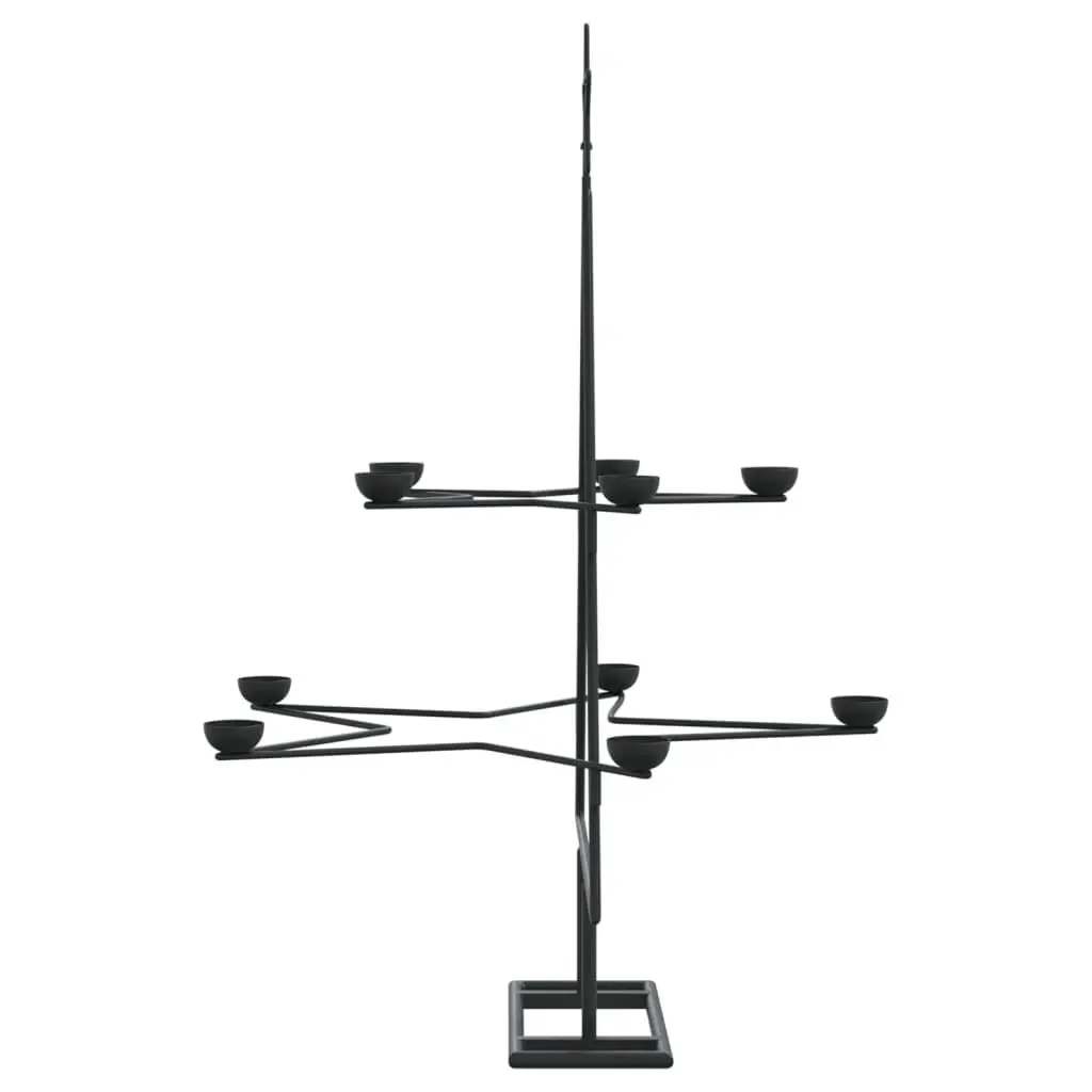 Metal Christmas Tree Decoration Black 75cm DIY Modern Holiday Display Stand