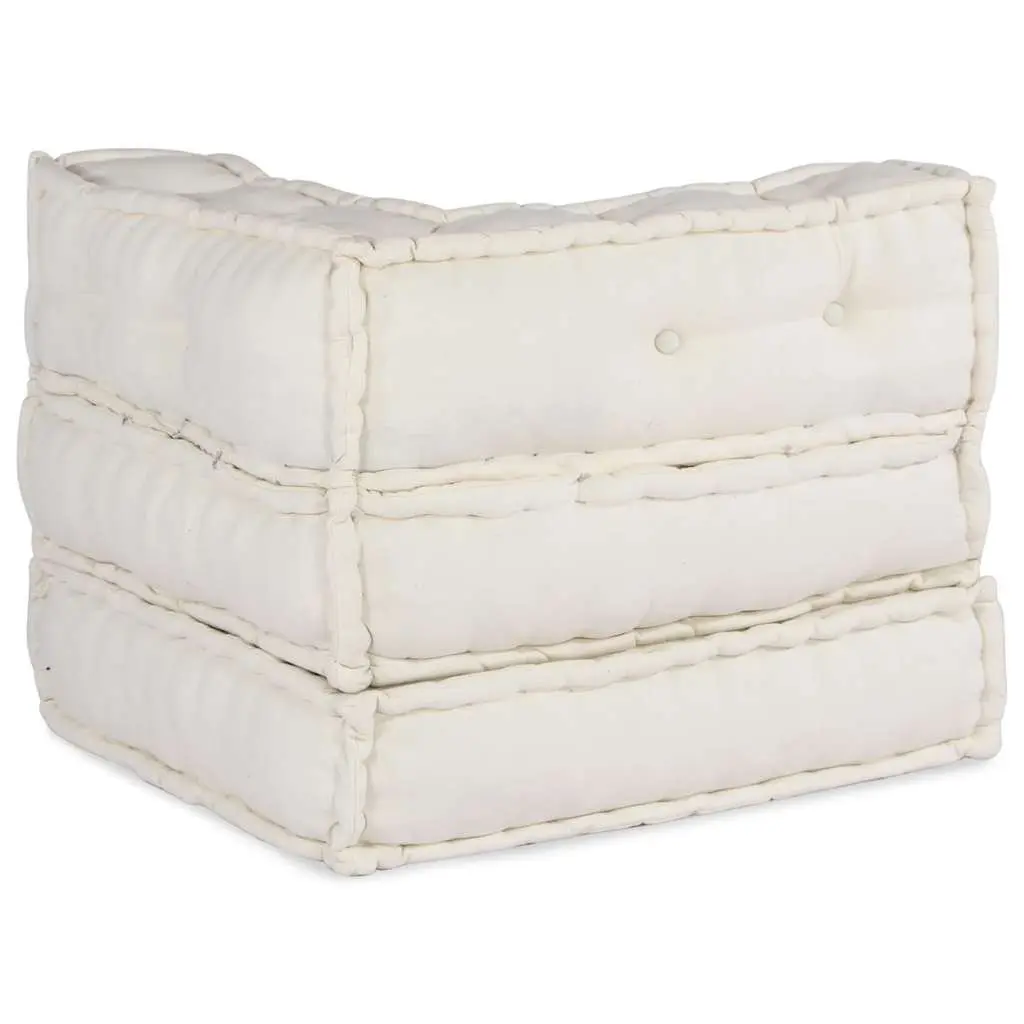 Modular Sofa Unit Floor Cushion Cream 70x70x54 Soft Seating Lounge