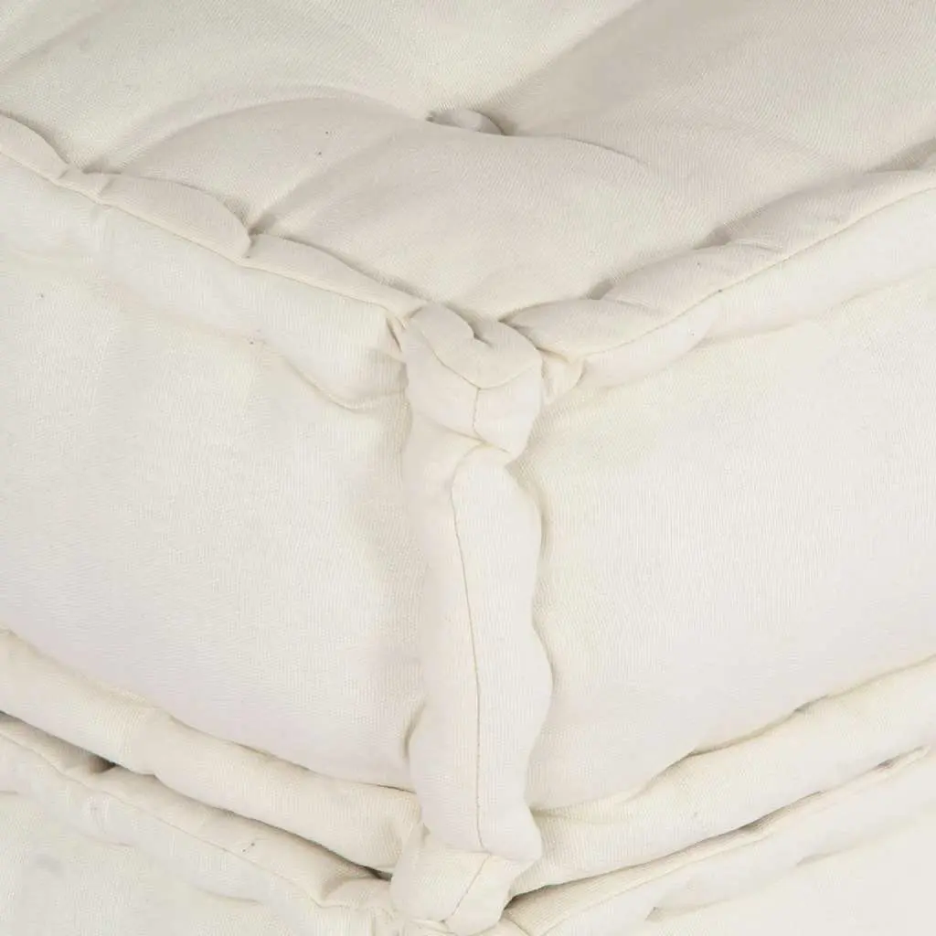 Modular Sofa Unit Cream Foam Filling 70 x 70 x 54 cm Cotton Fabric Lounge Seating