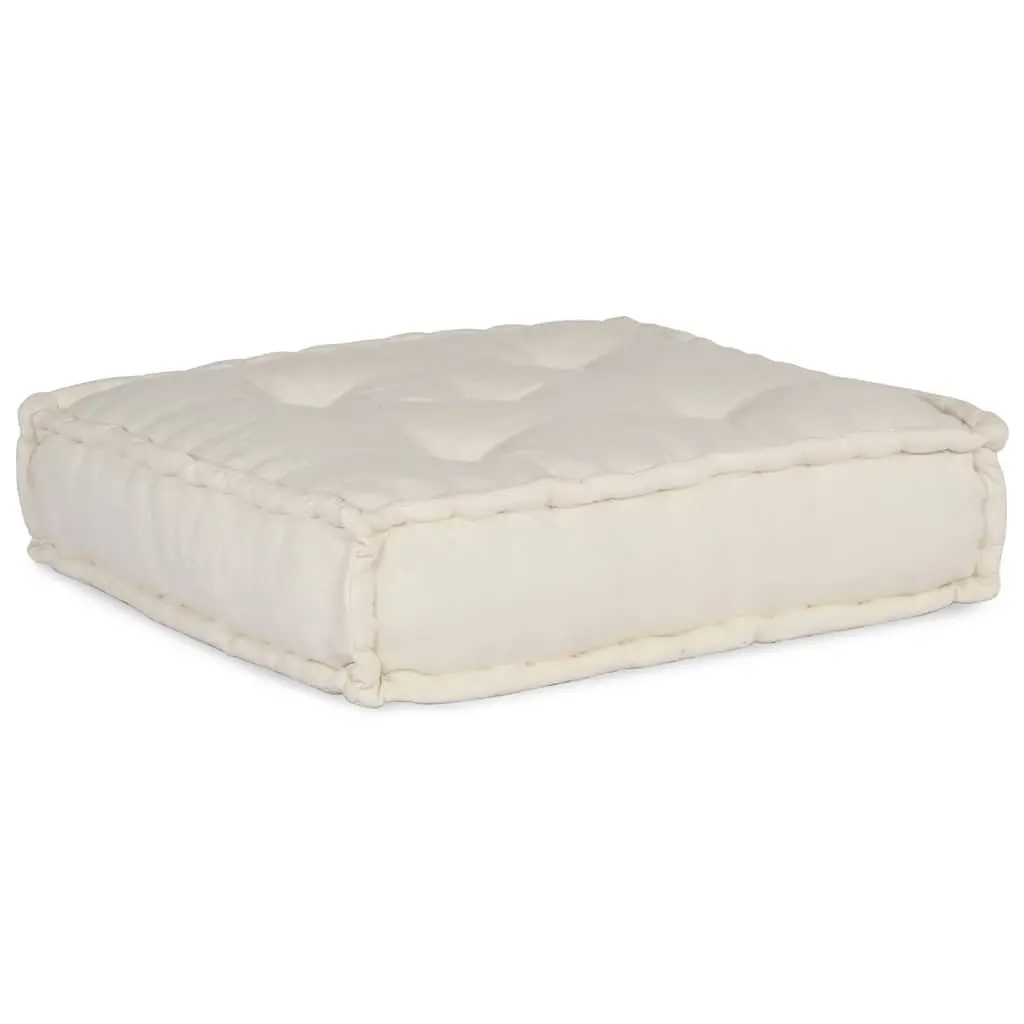 Modular Sofa Unit Cream Foam Filling 70 x 70 x 54 cm Cotton Fabric Lounge Seating