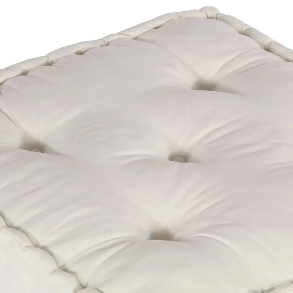 Modular Sofa Unit Floor Cushion Seat Cream 70x70x36 Flexible Reconfigurable