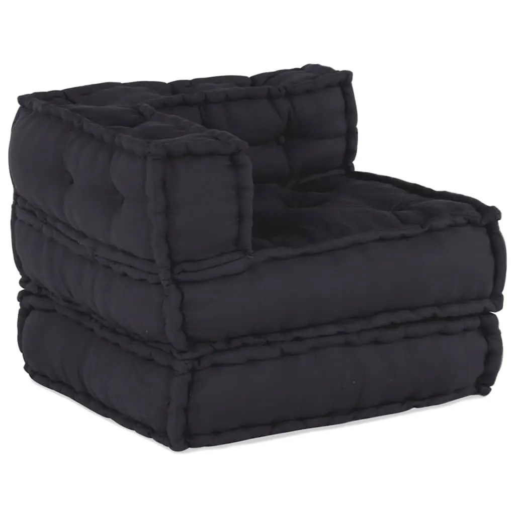 Modular Sofa Unit Floor Cushion Anthracite Lounge Seating Versatile Comfort