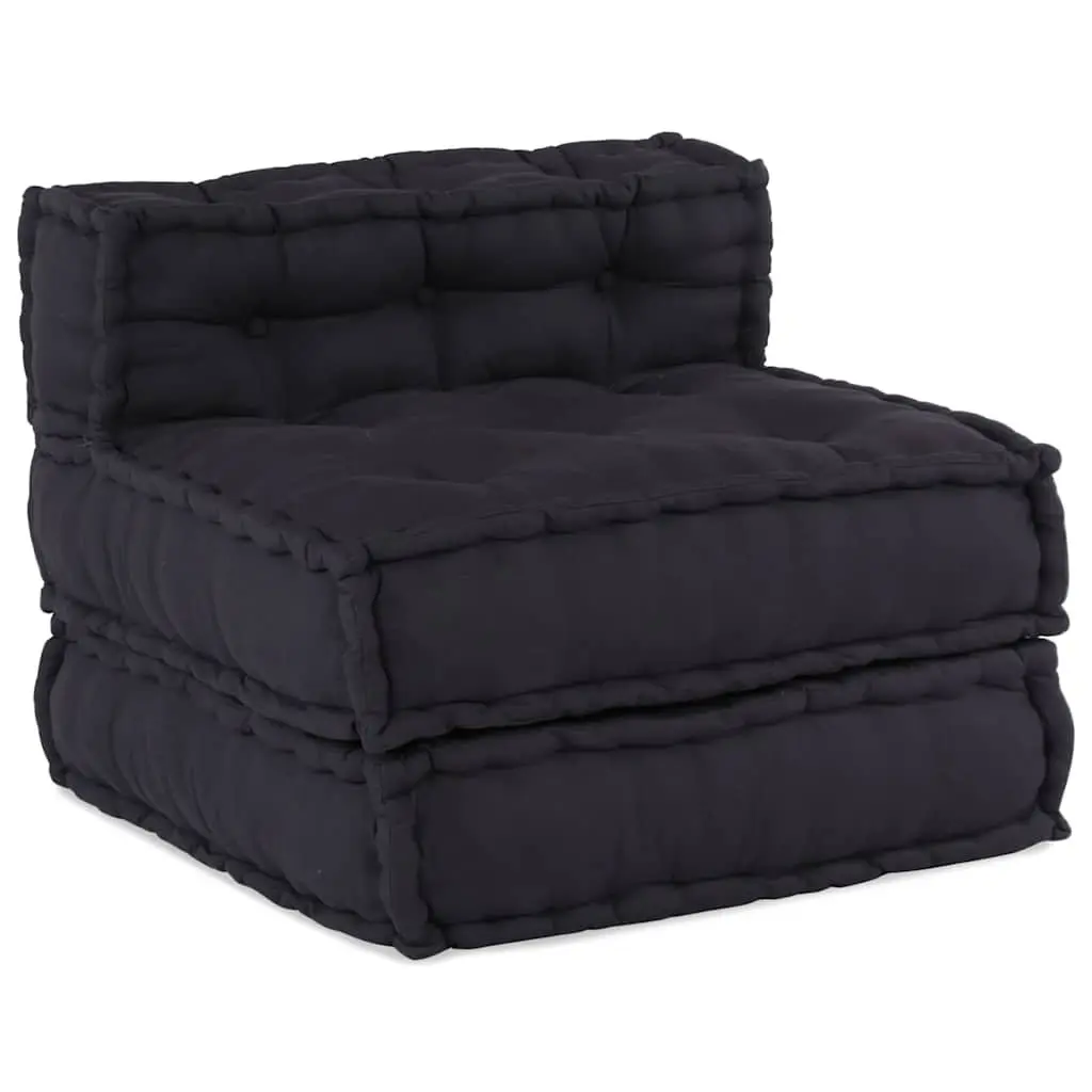 Modular Sofa Unit Anthracite Foam Filled Reconfigurable Seating