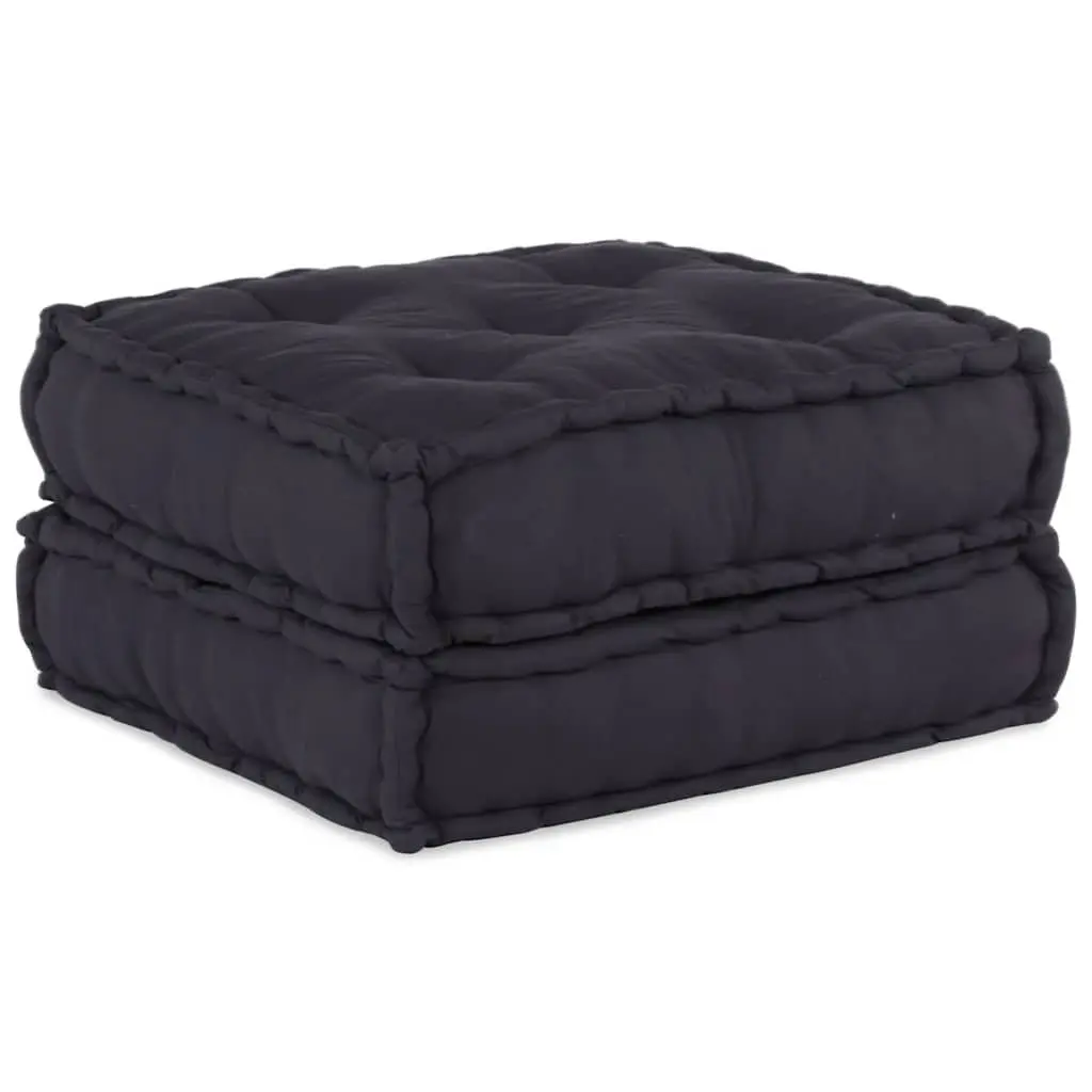 Modular Sofa Unit Anthracite Fabric 70cm Soft Cushioned Seat Living Room Lounge