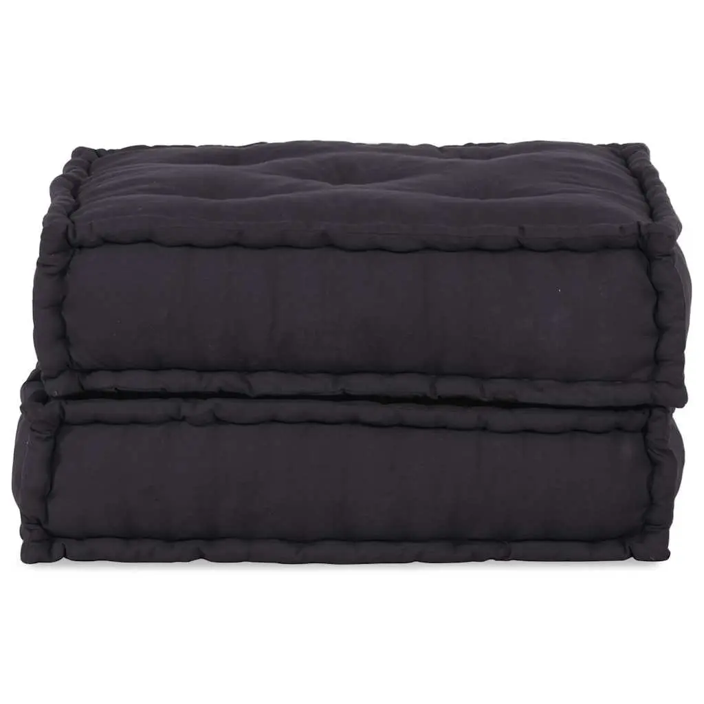 Modular Sofa Unit Anthracite Fabric 70cm Soft Cushioned Seat Living Room Lounge