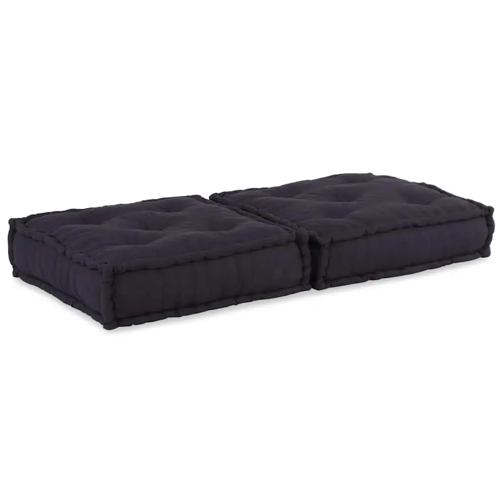 Modular Sofa Unit Anthracite Fabric 70cm Soft Cushioned Seat Living Room Lounge