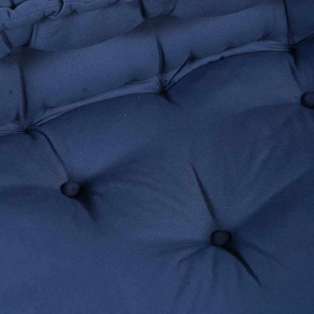Modular Sofa Unit Blue Fabric 70x70x56cm Breathable Cushion Indoor Outdoor Lounge Seating