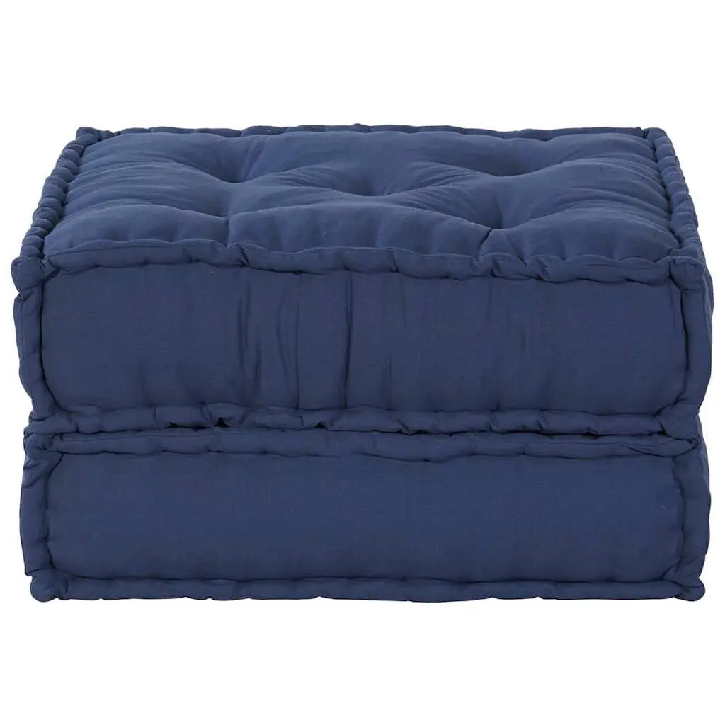 Modular Sofa Unit Blue Fabric 70x70x36cm Breathable Upholstery Foam Filling Indoor Outdoor Lounge Seating