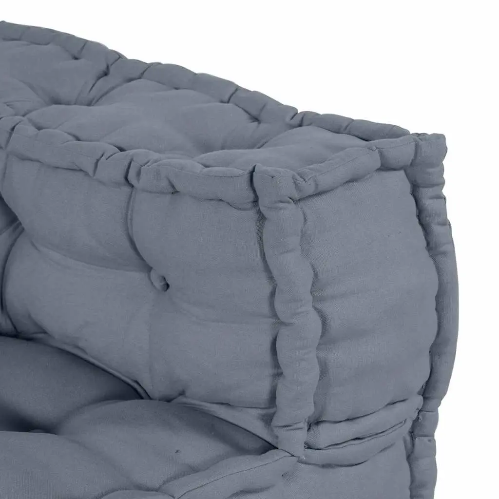 Modular Sofa Unit Grey 70x70x56cm Fabric Cushion Indoor Outdoor