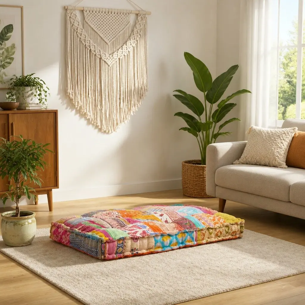 Pallet Sofa Cushion Multicolour 120 x 80 x 12 cm Modular Outdoor Indoor Seating