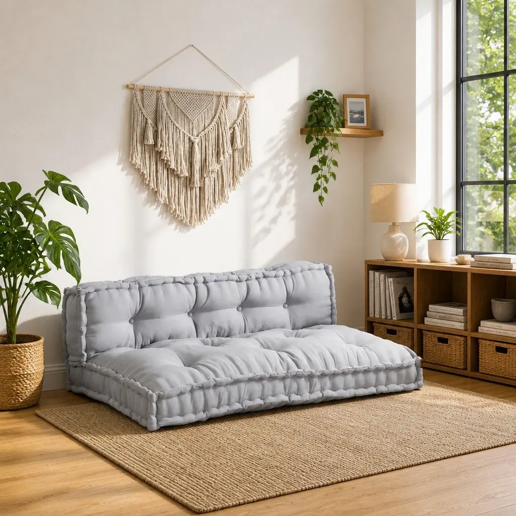 Grey Pallet Sofa Cushion Set, 2 pcs, 120x80x38cm