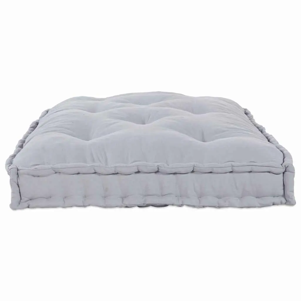 Pallet Sofa Cushion Grey 120 x 80 x 12 cm Modular Fabric Indoor Outdoor Seating