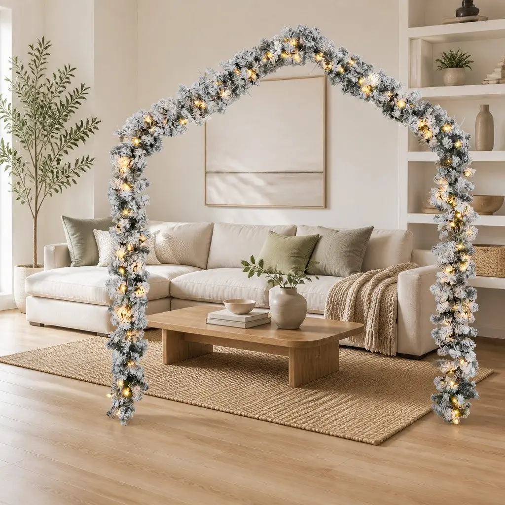 Christmas Garland Green 5m LED Lights Indoor Outdoor Holiday Decoration