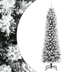 Concise 120cm Christmas Tree with Flocked Snow Design