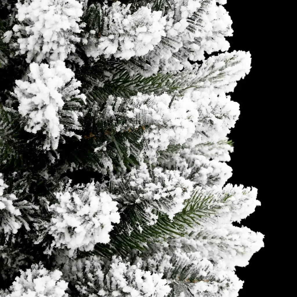 Artificial Christmas Tree White 120cm Slim Bushy Realistic Flocked Snow PVC PE