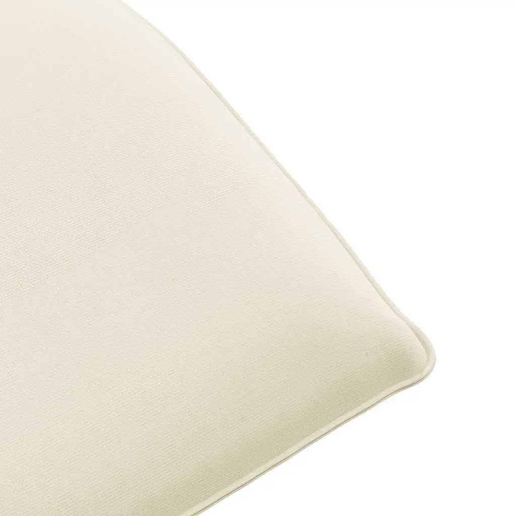 Folding Sun Lounger in Cream