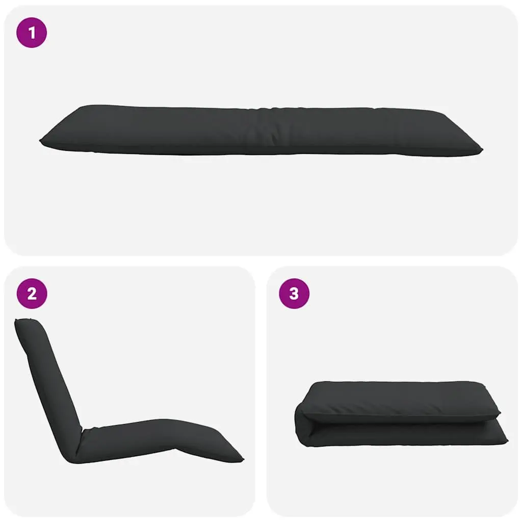 Folding Sun Lounger with 5 Reclining Options