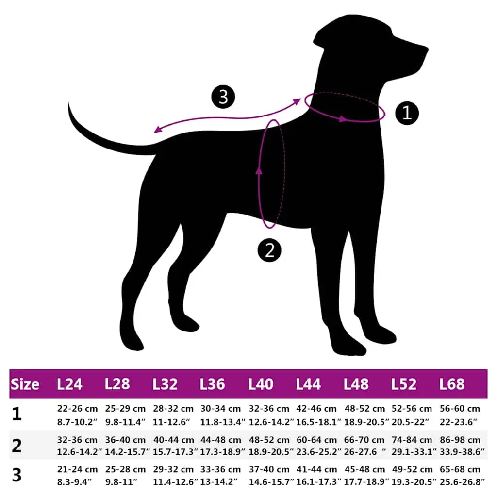 Dog Coat with Built-in Harness Waterproof Reflective Winter Pet Jacket L Purple