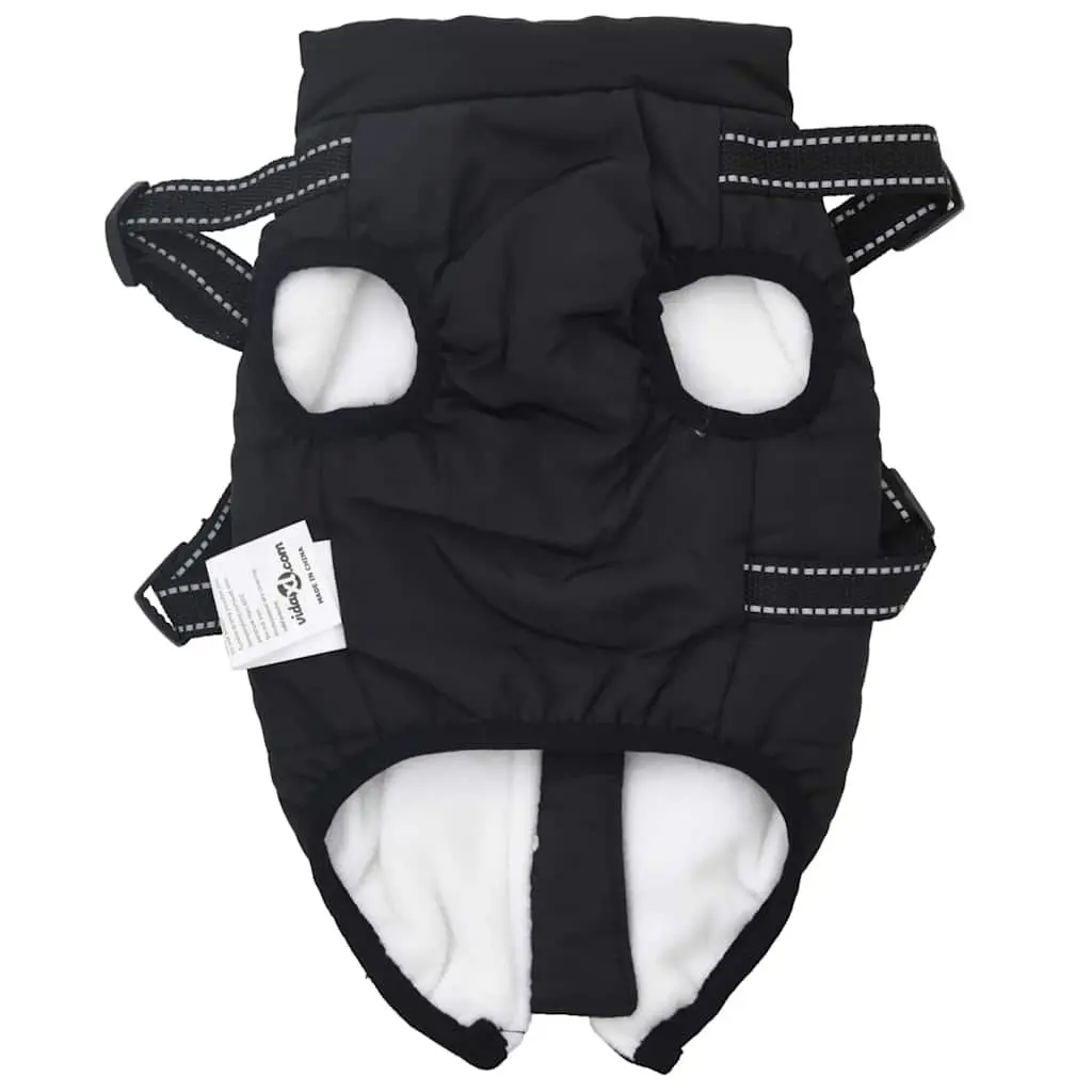 Dog Coat with Built-in Harness Waterproof Reflective Winter Jacket Walking Vest