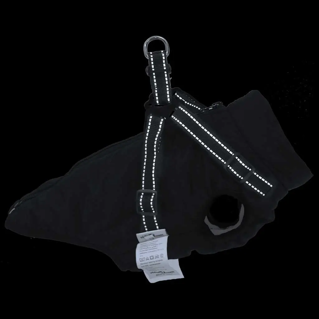 Dog Coat with Built-in Harness Waterproof Reflective Winter Jacket Walking Vest