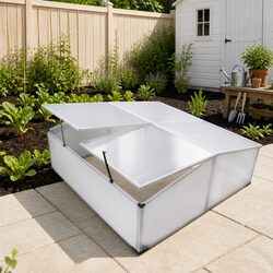 Cold Frame Greenhouse with Easy Access Lids
