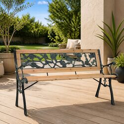122cm Garden Bench for Outdoor Enjoyment