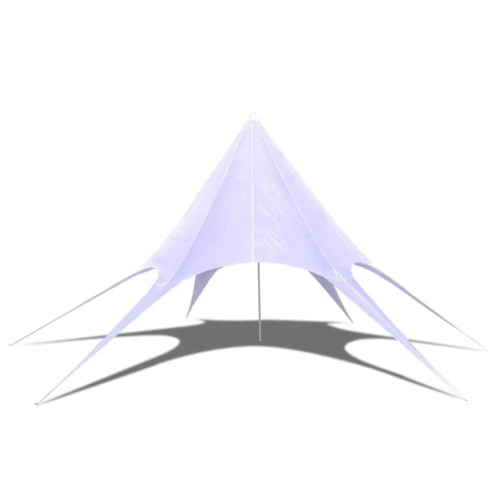Hexagon Star Gazebo Garden Pavilion 14m White Outdoor Canopy Shelter