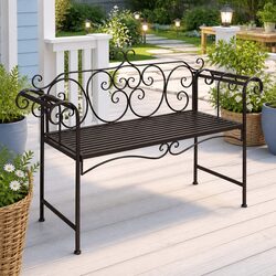 Compact and Weatherproof Garden Bench - 132cm Length