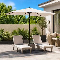 Garden Parasol Rectangular 200 x 300 cm UV Protection Outdoor Patio Sunshade