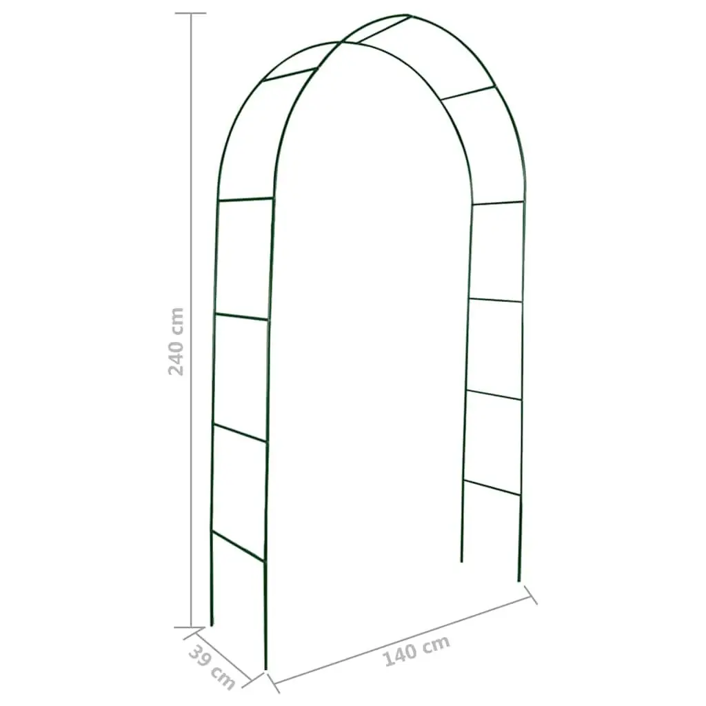 Garden Arch Green 2.4m Outdoor Trellis Support Structure for Climbing Plants