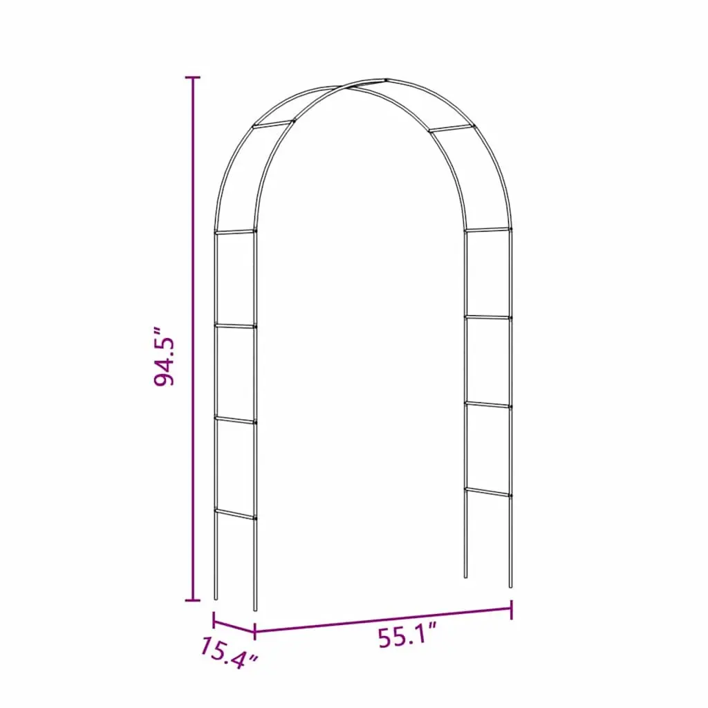Garden Arch Green 2.4m Outdoor Trellis Support Structure for Climbing Plants